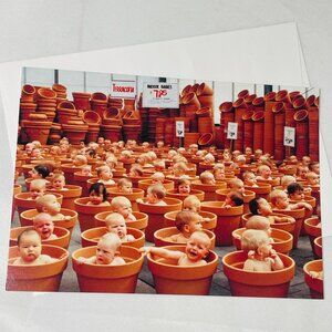 Anne Geddes 123 Pots Terracotta Baby Blank Greeting Card Vintage With Envelop